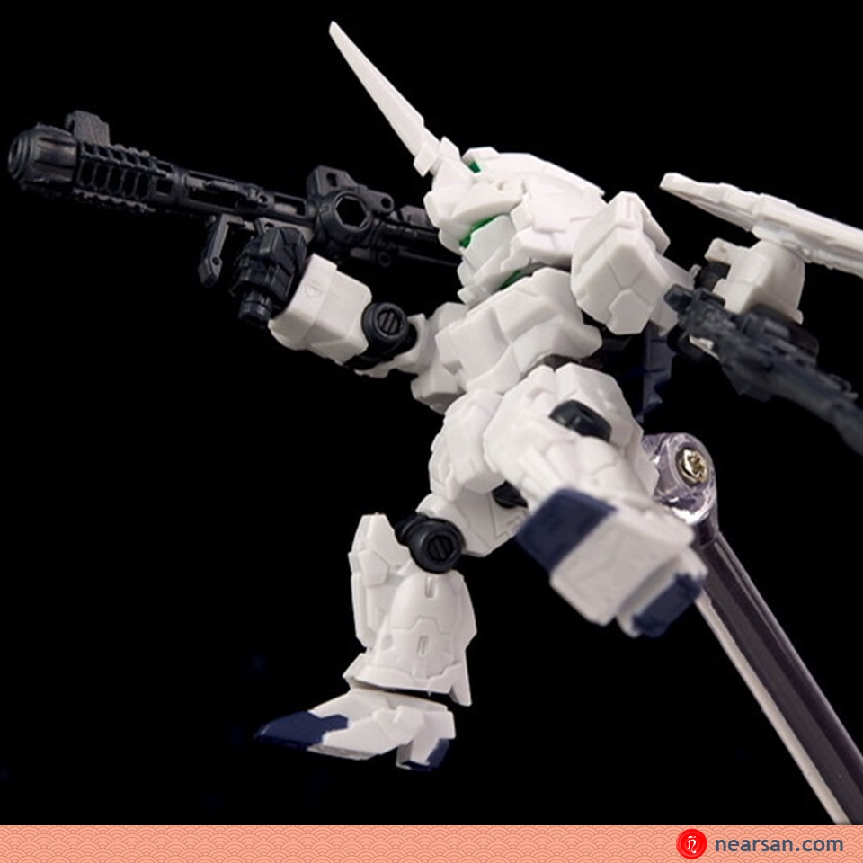 Gundam unicorn mô hình lắp ráp bandai robot mini chibi mse 10