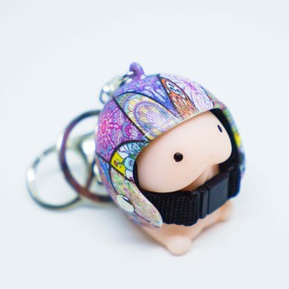 bnq-Móc khóa bé Ciu đội nón bảo hiểm siêu cute - Có sẵn-r5d