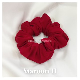 Dây Buộc Tóc Scrunchies Đỏ Rượu Maroon II