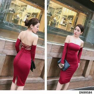 Đầm hở lưng đan dây sexy