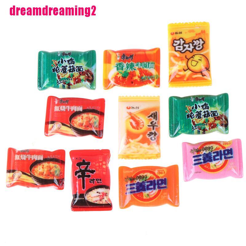 Set 10 Gói Mì Đồ Chơi Bằng Nhựa