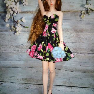 Đầm bjd 1/3 kèm giầy