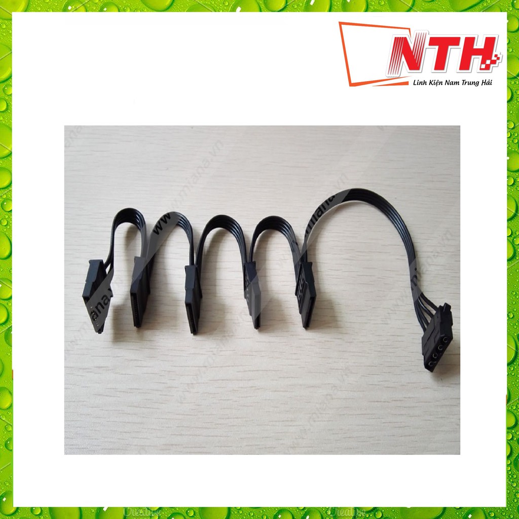 Cáp Chuyển 4pin ra 5 Cổng Sata