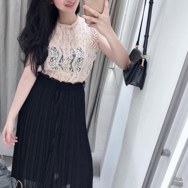 Q102 #zara QUẦN CULOTTES XẾP LI ✖️ #355k