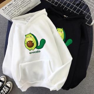 Áo Hoodie Họa Tiết Trái Bơ Hoạt Hình Dễ Thương Thời Trang harajuku Cho Nữ