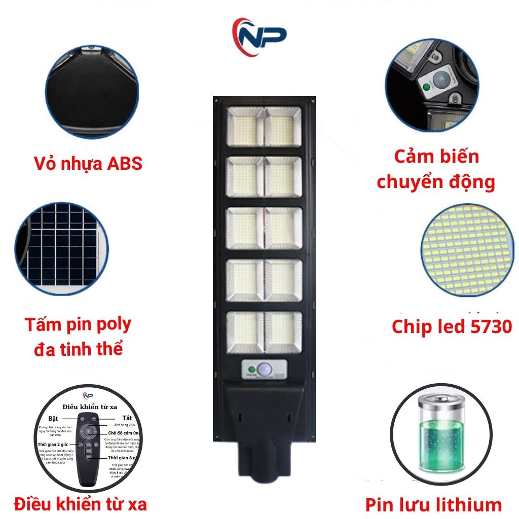 [Quà 20K]Đèn Năng Lượng Mặt Trời,Đèn Led trang tri Liền Thể Đơn 350W SHOPNHATPHONG,Cảm Biến Chuyển Động,BH 2 năm