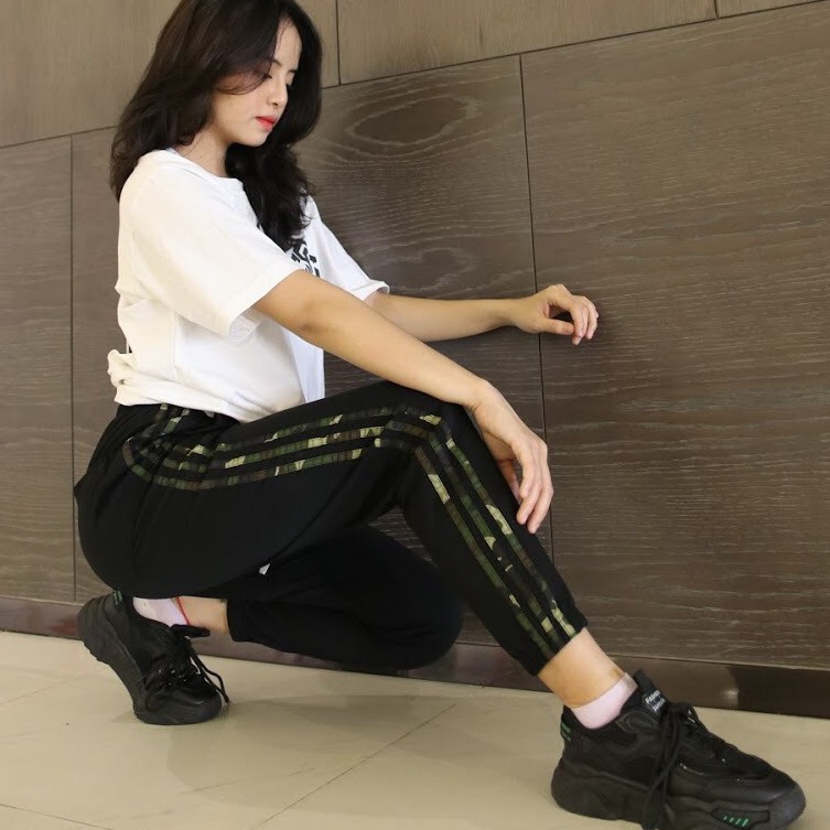 Quần Jogger Camo rằn ri thun thể thao unisex nam nữ thích hợp tập thể thao gym sexy *