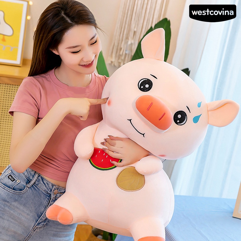 [Mới]❀Chú Heo Mập Nhồi Bông Màu Hồng Dễ Thương Dùng Làm Quà Tặng Giáng Sinh