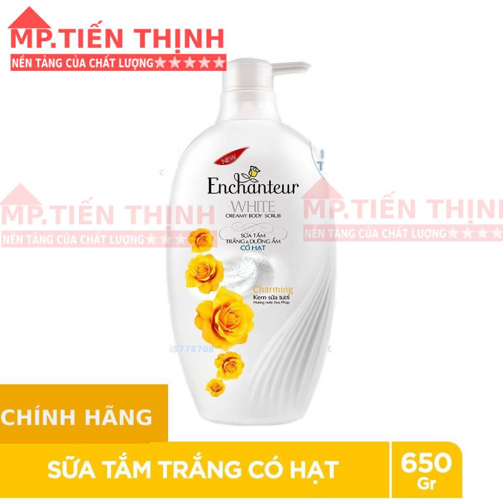 SỮA DƯỠNG THỂ TRẮNG DA 200G, DẦU GỘI DƯỠNG TÓC SIÊU MƯỢT 650G, SỮA TẮM TRẮNG DƯỠNG ẨM 650G CỦA ENCHANTER