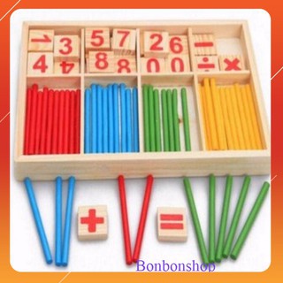 Đồ chơi thông minh Bộ Que Tính học toán cho bé Đồ Chơi Montessori