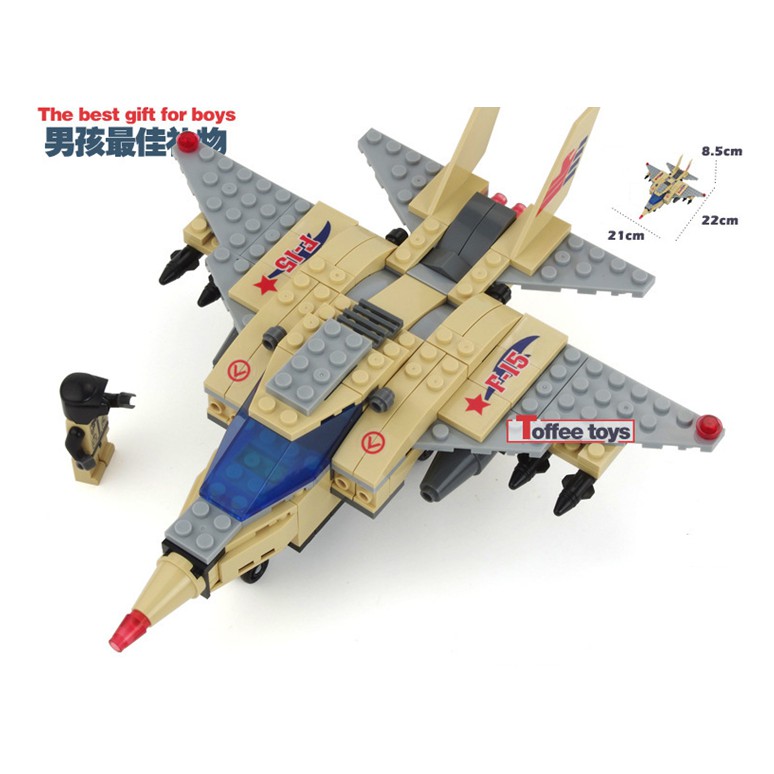 Bộ đồ chơi xếp hình lego máy bay F15 | Shopee Việt Nam