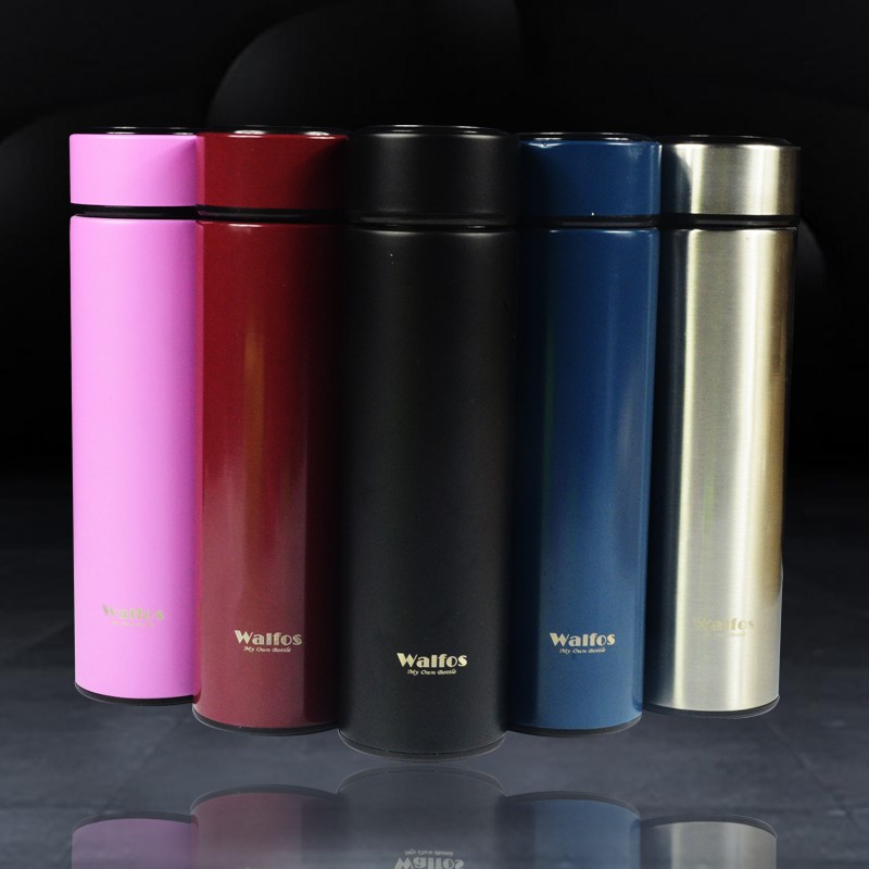 Chai nước Walfos bằng thép không gỉ 500ml 5 màu tuỳ chọn
