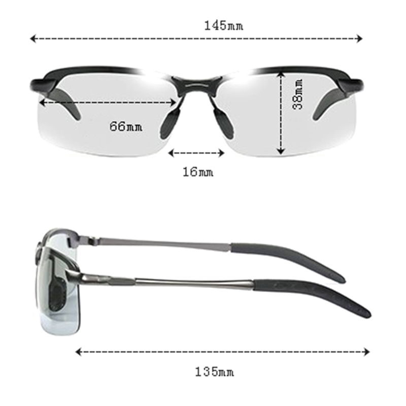 Polarized outdoor day and night sunglasses