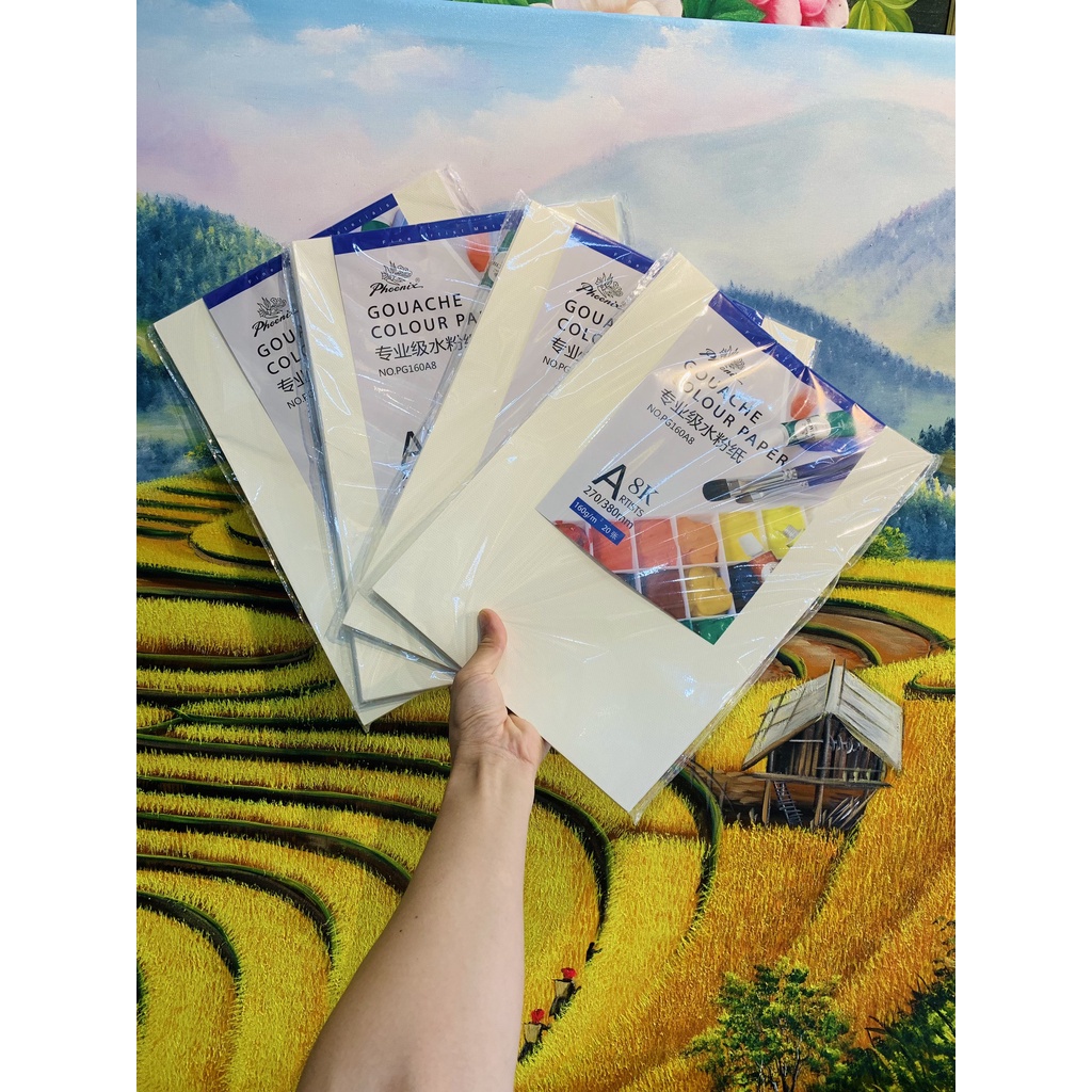 Giấy vẽ khổ a3🔥hàng loại 1🔥vẽ được nhiều chất liệu, giấy táo