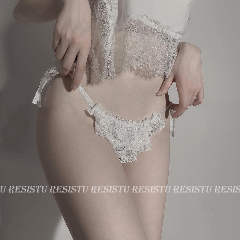 Quần lót ren tầng thắt nơ hai bên sexy gợi cảm mã 742