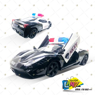 Siêu xe cảnh sát điều khiển từ xa pin sạc TC1163-8021 - ModelCar Remote control