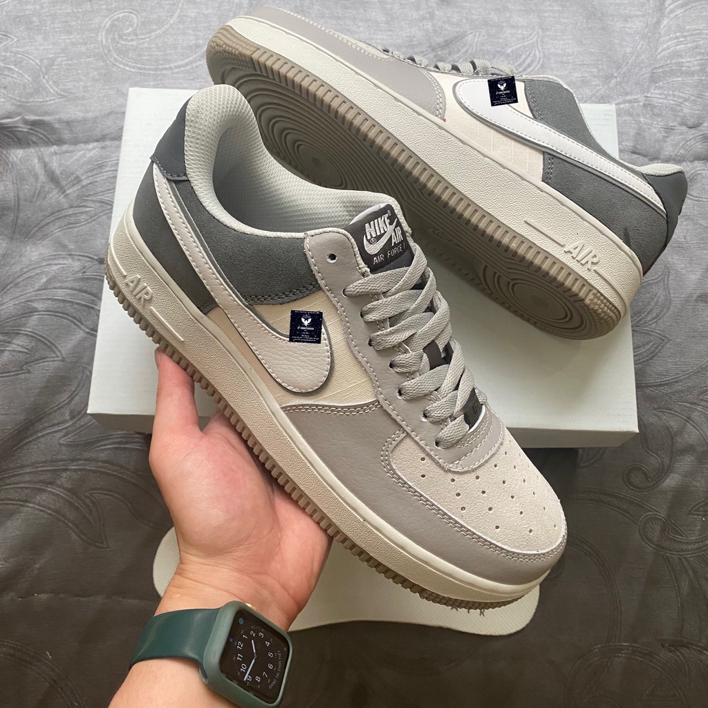 Giày Air Force 1  Giầy AF1 xám lông chuột Hàng Đẹp Full Box Đủ Size từ 36_43 cho nam và nữ