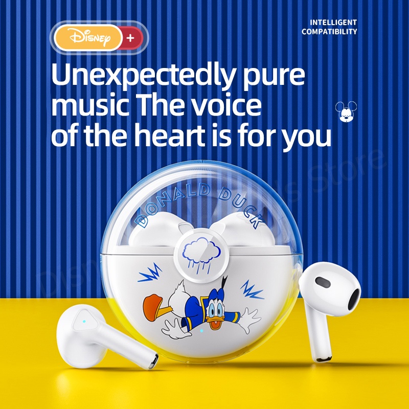 Tai nghe Bluetooth Disney F1 In-ear stereo chất lượng âm HD thời lượng pin siêu dài có mic gọi chống thấm nước