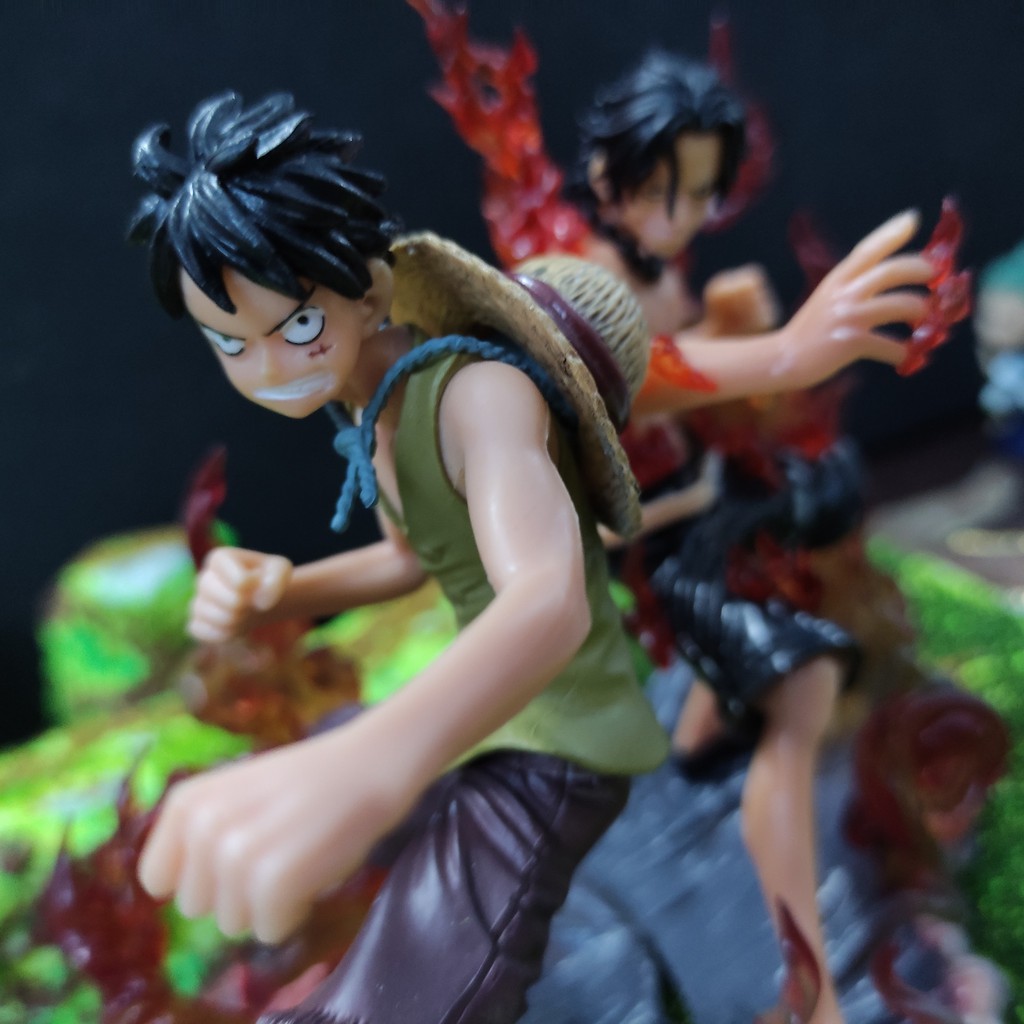 Mô hình Figure One Piece Luffy - ace Bộ 2 nhân vật 13cm