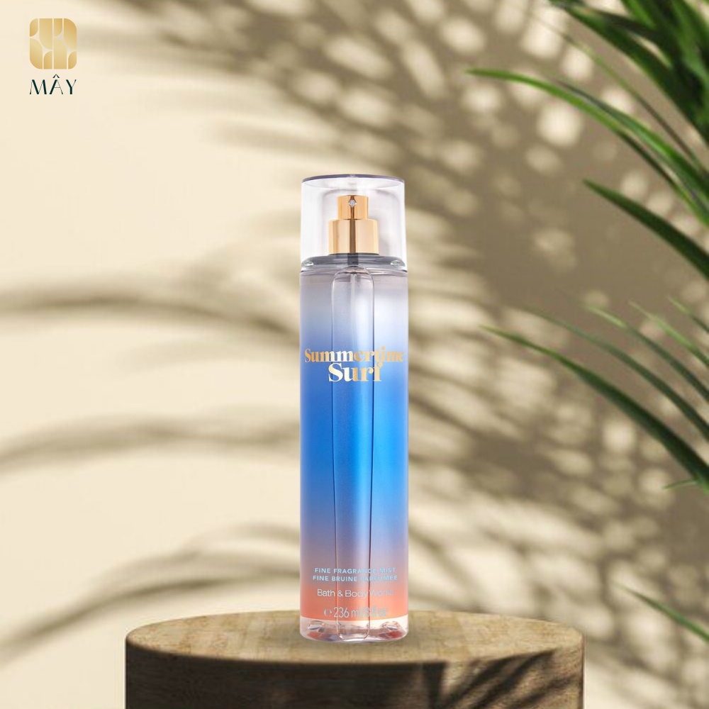 Body mist SUMMERTIME SURF - xịt khử mùi toàn thân mùi Body Mist Bath And Body Works Mỹ 236ml