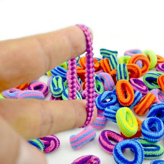 Set 100 dây cột tóc nhiều màu cho bé