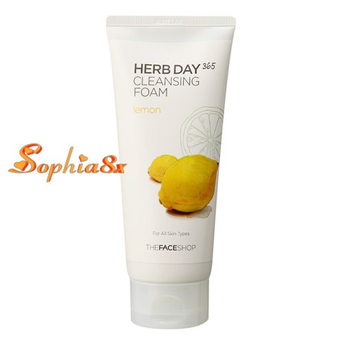 Kem tẩy trang The Face Shop Herb Day 365 Master Blending Cleansing Cream TFS ngăn mụn trứng cá 170ml