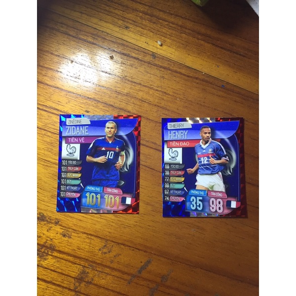 Thẻ cầu thủ match attax huyền thọai  zidane thiarry henry van persie rooney lampard pirlo torres kaka ronaldinho xavi