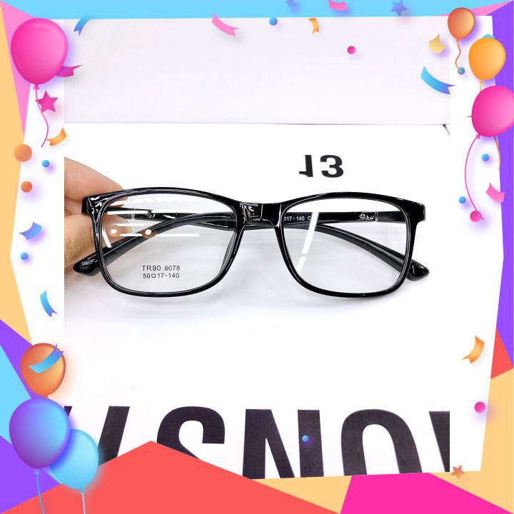 Kính Thời Trang Gọng Vuông Ưa Nhìn Gọng Siêu Dẻo Phù Hợp Cho Cả Nam Và Nữ Ms:8078