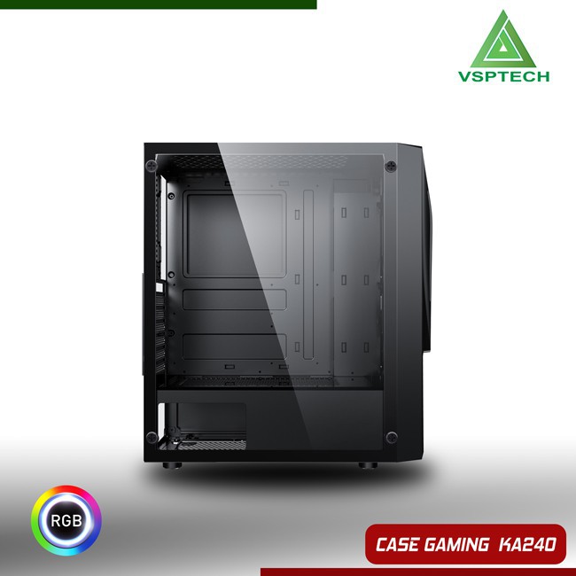 Vỏ Case gaming VSP dòng Series KA-240 - Full ATX (No Fan) - Hàng Chính Hãng - 2T_PC