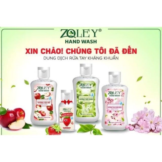 NƯỚC RỬA TAY ZOLEY - LOẠI BỎ 99,9% VI KHUẨN