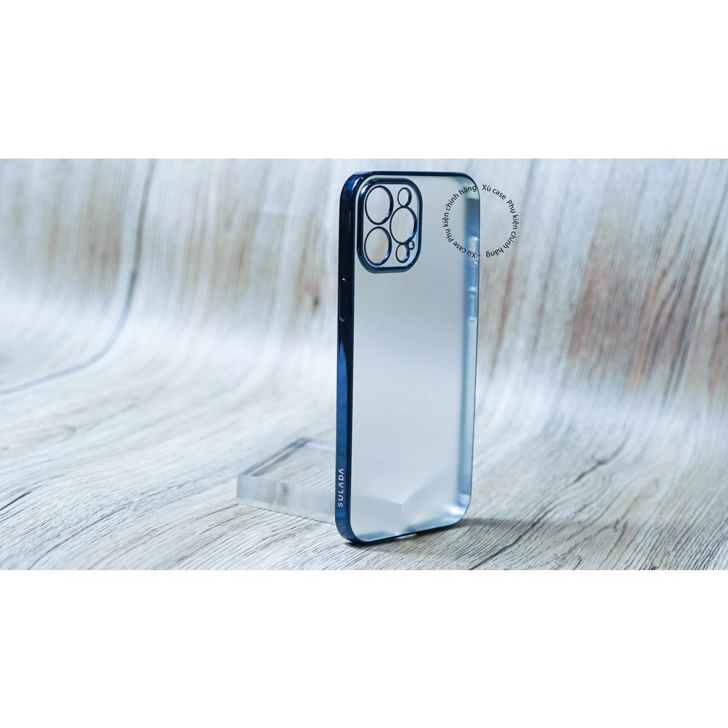 Ốp lưng cao cấp Sulada lưng nhám dẻo cao cấp cho iPhone 12 Series