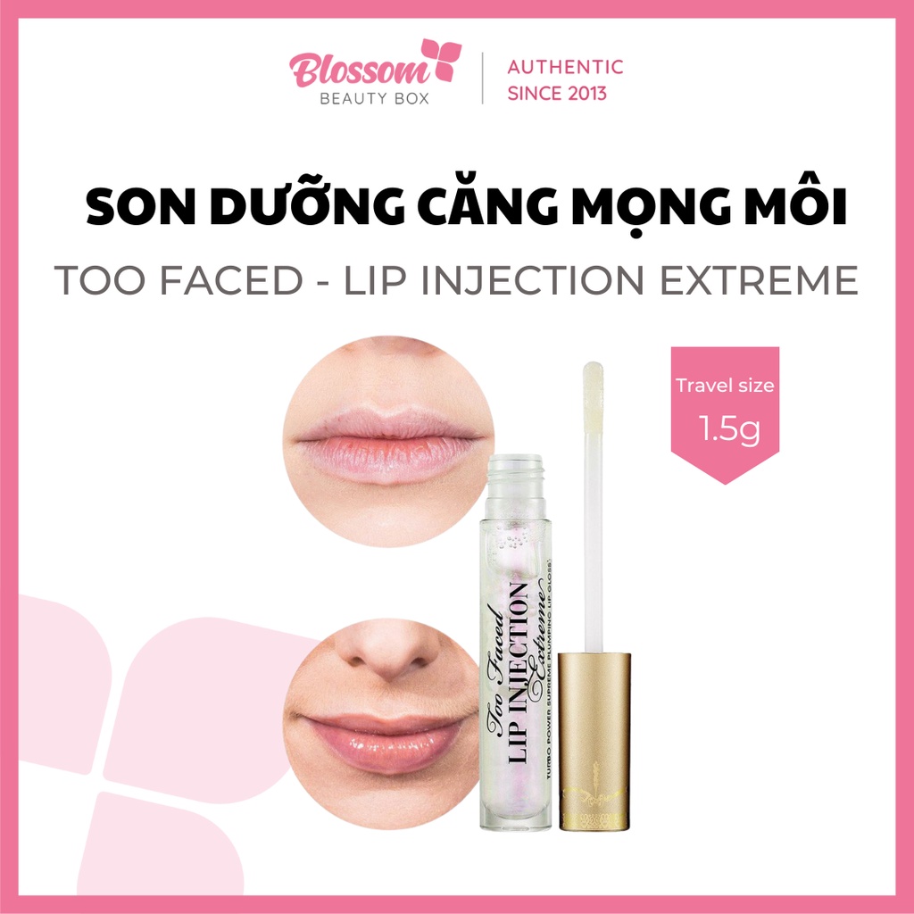 Minisize 1.5G - Son dưỡng căng mọng môi Too Faced - Lip Injection Extreme