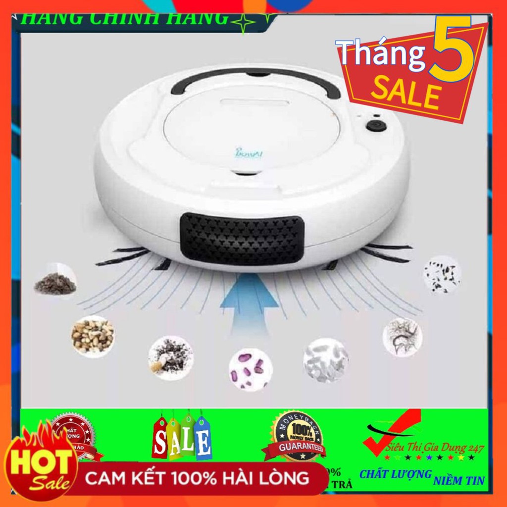 ROBOT HÚT BỤI LAU NHÀ BOWAI [HÀNG CHÍNH HÃNG] Tự Động Hút Bụi-Quét-Lau Sàn -Cảm Ứng Thông Minh.