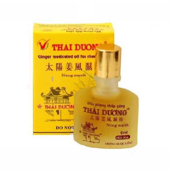 Dầu gừng thái dương 6ml, dầu gừng thái dương giảm đau nhức