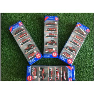 Set 5 xe cứu hoả mini đồ chơi ô tô