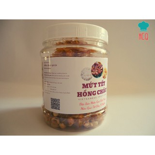 Hủ 500g MỨT GỪNG DẺO ĐẬU PHỘNG (MỨT DÍCH) Hồng Châu | 100% Thủ Công