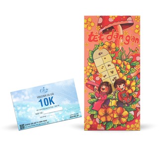 Bao lì xì may mắn - Tặng Voucher ưu đãi 10k khi mua băng keo tại Shop