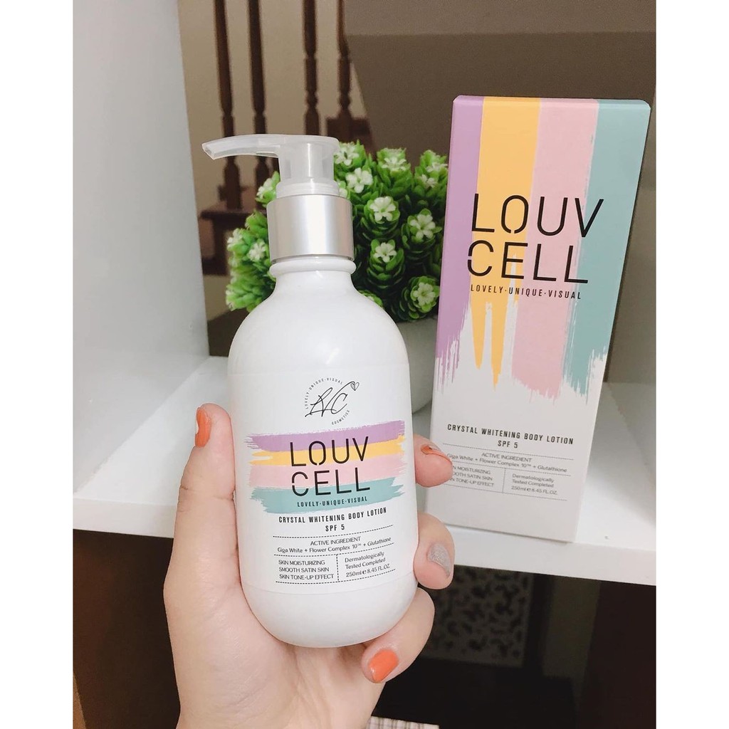 Kem dưỡng ẩm trắng da body Louv Cell Crystal Whitening Body Lotion 120ml và 250ml ILIVING-LOUDTB