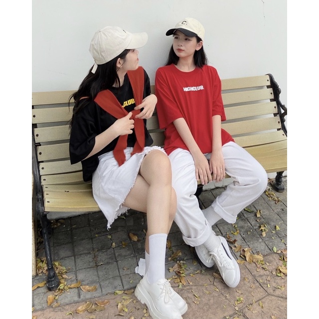 Áo Thun BASIC Tay Lỡ Unisex Nam/Nữ Nhiều Màu Cổ Tròn HIGHCLUB Brand Chính Hãng