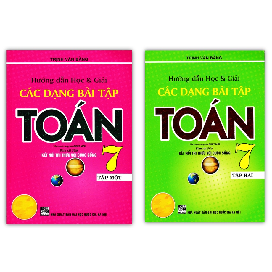 Sách - Combo Hướng Dẫn Học &amp; Giải Các Dạng Bài Tập Toán 7 - Tập 1 + 2 ( Kết Nối )