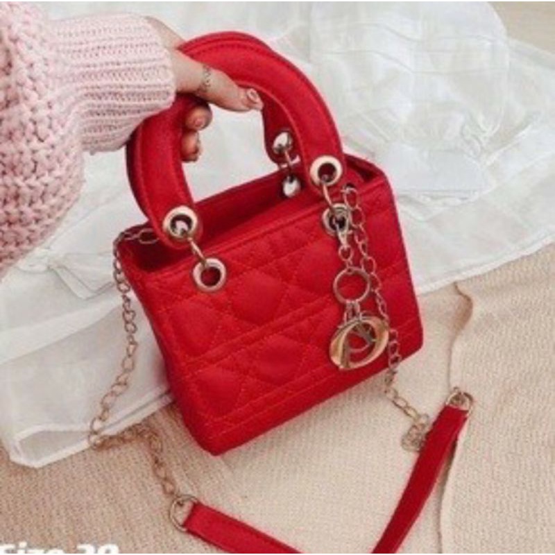 Túi đeo chéo, túi xách nữ dior dáng vuông size 20