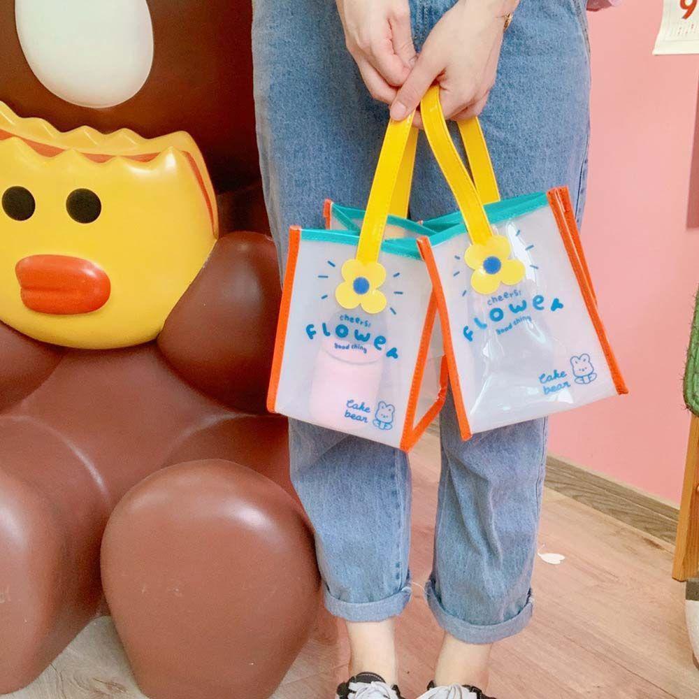 ELEGANT Túi Đựng Điện Thoại Di Động Mini Bằng PVC In Họa Tiết Hoạt Hình Dễ Thương