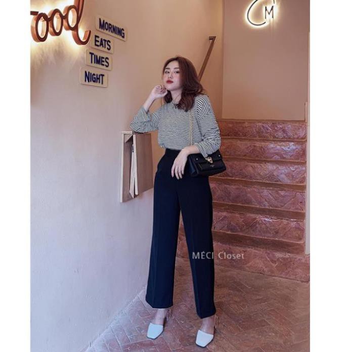 Quần Culottes Khóa Hông, Quần suông ống rộng cạp cao, ĐEN TRẮNG  Hàng QC Loại 1 SIÊU HOT | BigBuy360 - bigbuy360.vn