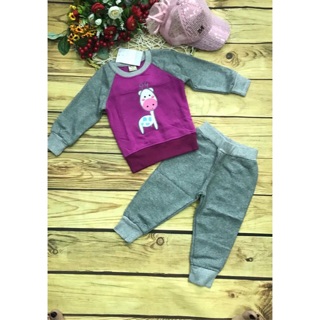 SET NỈ BÔNG BÉ GÁI(6kg-23kg) màu tím