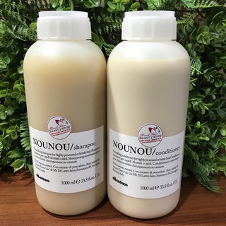 Bộ dầu gội xả Davines Nounou cho tóc khô hư tổn do uốn nhuộm 1000ml x2