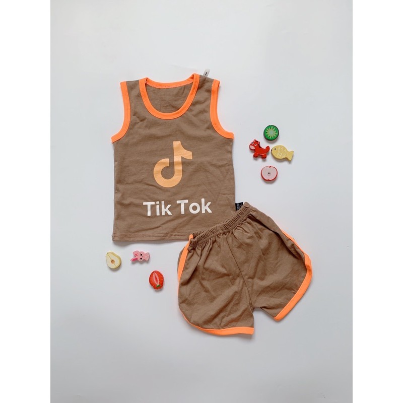 Bộ Cotton Hình Za lo tik tok cho bé từ 8 đến 18kg