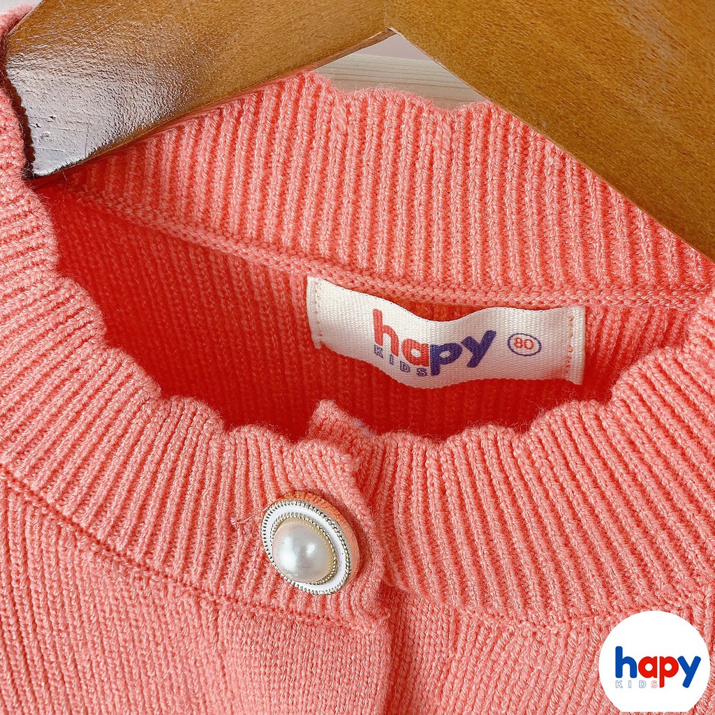 Áo khoác len bé gái thu đông 2021,  cho bé gái từ 1-6 tuổi (9-20kg) Hapykids AV08
