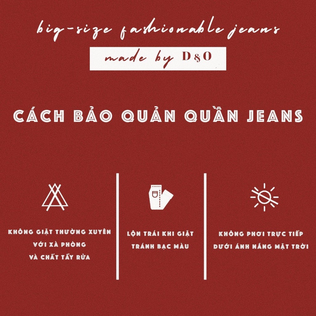 Bigsize [ size 32-36 ] Quần Jeans Dài Co Giãn, Lưng Cao, Đen-Xanh Đậm-Xanh Sáng