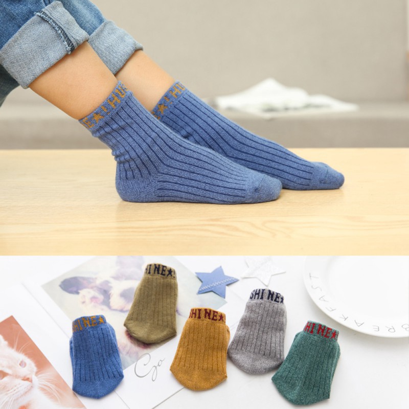 Bộ 5 Đôi Vớ Cotton Mềm Mại Cho Bé 1-8 Tuổi