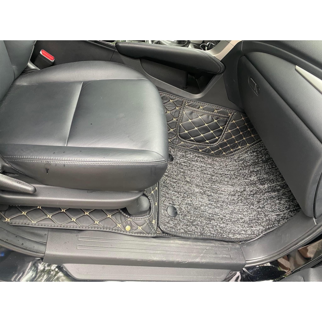 Thảm lót sàn ô tô 5D 6D Mitsubishi Pajero Sport  2013-2022 da PU cao cấp, không mùi, giảm tiếng ồn_Thamtot90